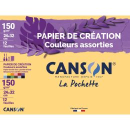 CANSON Tonpapier in Sammelmappe, 240 x 320 mm, 150 g/qm