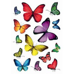 HERMA Sticker DECOR Schmetterlinge, beglimmert