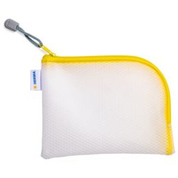 HERMA Reiverschlusstasche Mesh Bags, DIN A7, gelb