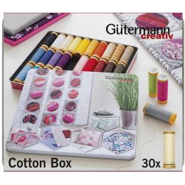 Gtermann Nhfaden-Set Cotton-Box Patchwork-Design,30 Spulen