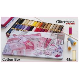 Gtermann Nhfaden-Set Cotton-Box Patchwork-Design,48 Spulen