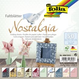 folia Faltbltter Nostalgia, 150 x 150 mm, 50 Blatt