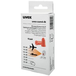 uvex Einweg-Gehrschutzstpsel com4-fit, orange, Gre S