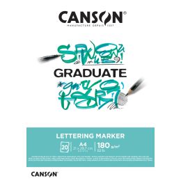CANSON Studienblock GRADUATE LETTERING MARKER, DIN A4