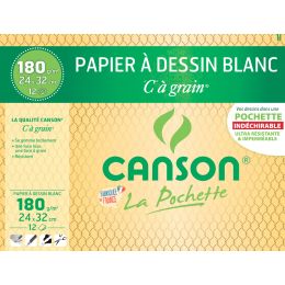 CANSON Zeichenpapier C  Grain, 320 x 240 mm, 180 g/qm