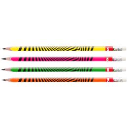 Kores Bleistift Grafitos Neon, Härtegrad: HB, dreieckig