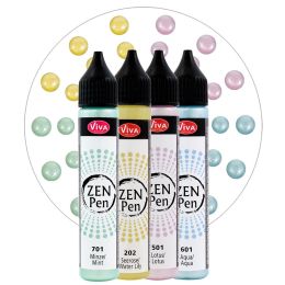 ViVA DECOR Zen-Pen Farbset Leichtigkeit, 4er Set