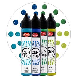 ViVA DECOR Zen-Pen Farbset Leichtigkeit, 4er Set