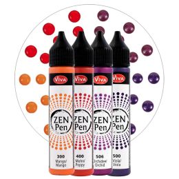 ViVA DECOR Zen-Pen Farbset Kraft der Natur, 4er Set