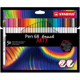 STABILO Pinselstift Pen 68 brush ARTY, 10er Kartonetui