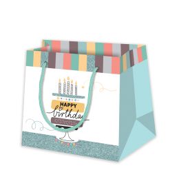 SUSY CARD Geschenktüte Happy Eco B-day Cake