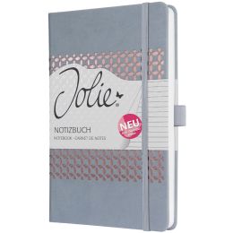 sigel Notizbuch Jolie Impress, Kunstleder, A5, glacier grey