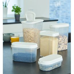 plast team Cerealien-Box Margerit, 2,6 Liter, wei