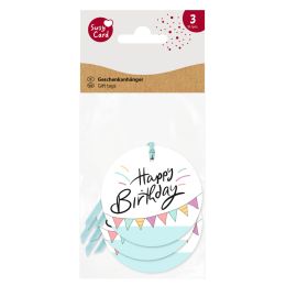 SUSY CARD Anhngerkarte Happy Eco B-day Cake