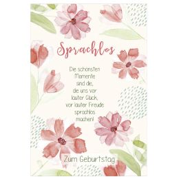 SUSY CARD Geburtstagskarte Lyrics Sprachlos