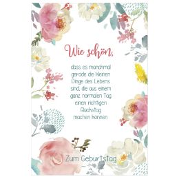 SUSY CARD Geburtstagskarte Lyrics Sprachlos