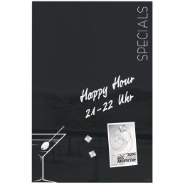 sigel Glas-Magnettafel artverum Cocktail, (B)400 x (H)600 mm