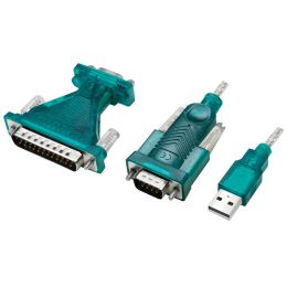 LogiLink USB 2.0 - RS232 9/25 Pol Adapter mit Verlngerungs-