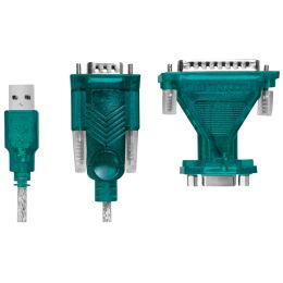 LogiLink USB 2.0 - RS232 9/25 Pol Adapter mit Verlngerungs-