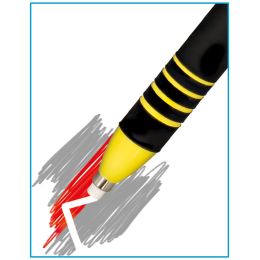 Lufer Kunststoff-Radierstift, inkl. 2 Ersatzradierer, grn