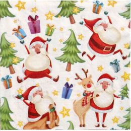 PAPSTAR Weihnachts-Motivservietten Happy Santa