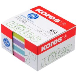 Kores Recycling Haftnotiz-Würfel Recycled Pastel Notes