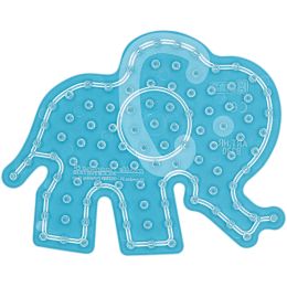 Hama Stiftplatte maxi kleiner Elefant, transparent