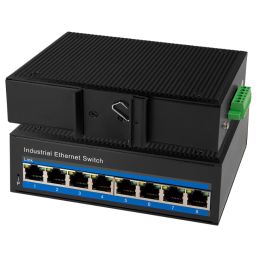 LogiLink Industrial Fast Ethernet PoE Switch, 8-Port