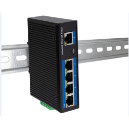 LogiLink Industrial Gigabit Ethernet PoE Switch, 5 Port