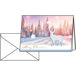 sigel Weihnachtskarte Snow Deer, A6, 250 g/qm