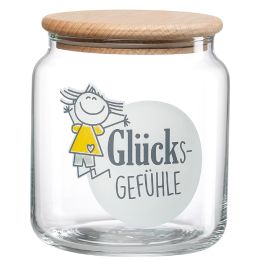 Ritzenhoff & Breker Vorratsglas GLCKSGEFHLE, 1,1 Liter