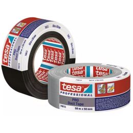 tesa Gewebeband Duct Tape PRO, 50 mm x 50 m, silber