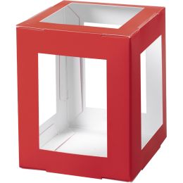 folia Mini-Laternen-Zuschnitt, 100 x 100 x 120 mm, rot