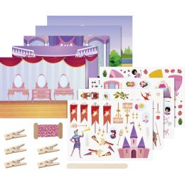 HEYDA Rubbelsticker Karten-Set Prinzessin