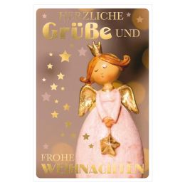 SUSY CARD Weihnachtskarte Engelfigur