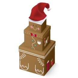Clairefontaine Geschenkboxen-Set Lebkuchen, 3-teilig