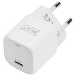 DIGITUS USB-C Mini Ladeadapter, 20 Watt, wei