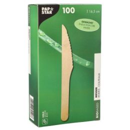 PAPSTAR Holz-Messer pure, gewachst, Länge: 165 mm