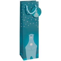 sigel Weihnachts-Flaschentte Polar bear with candle