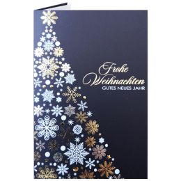 RMERTURM Weihnachtskarte Goldblaue Nacht