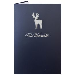RMERTURM Weihnachtskarte Blauer Winterwald