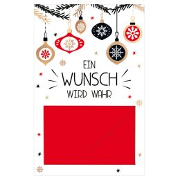 SUSY CARD Weihnachts-Gutscheinkarte Wunsch
