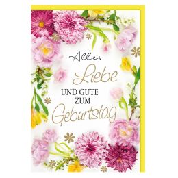 SUSY CARD Geburtstagskarte groes Kleeblatt