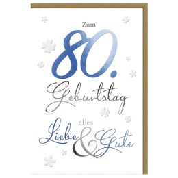 SUSY CARD Geburtstagskarte - 70. Geburtstag Schrift