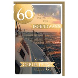 SUSY CARD Geburtstagskarte - 60. Geburtstag Goldig