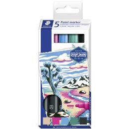 STAEDTLER Acrylmarker Lumocolor paint marker, 10er Etui