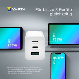 VARTA USB-Adapterstecker High Speed Charger, wei, 65 W