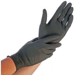 HYGONORM Nitril-Handschuh SAFE FIT, L, schwarz, puderfrei