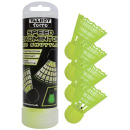 TALBOT torro LED Speed Badminton Shuttle/Ball, 4er Pack