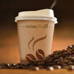 NATURE Star Papier-Kaffeebecher Mocca, 0,2 l, braun
